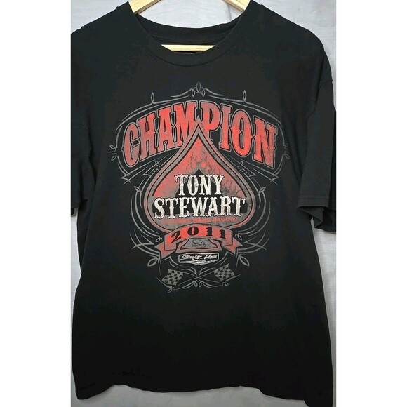 NASCAR Tony Stewart T-Shirt, 2011 Champion Haas Racing, Sz XL, Black - Picture 1 of 6